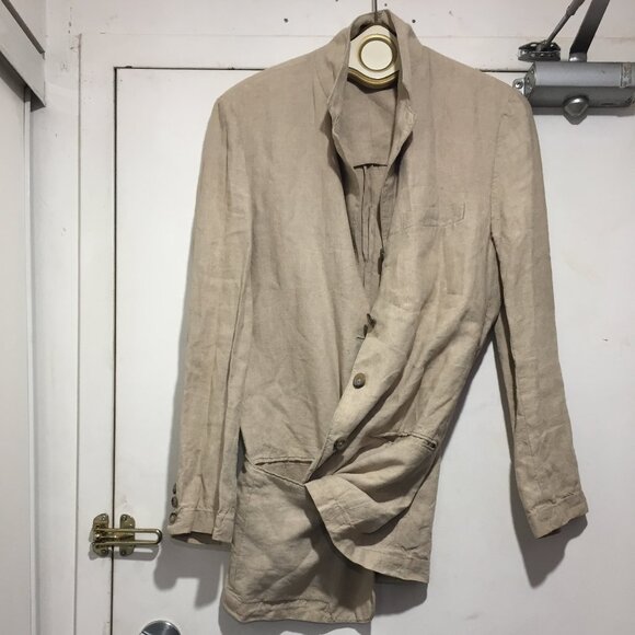 VINTAGE DKNY LONG LINEN JACKETS SIZE 6 - Picture 2 of 14